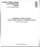 Yanmar 3TNV86, 3TNV88, 4TNV86 and 4TNV88 (FT4/Stage IV) Diesel Engines Technical Manual (CTM120419)