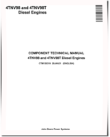 Yanmar 4TNV98 and 4TNV98T (iT4/Stage IIIB) Diesel Engines Engine Technical Manual (CTM130319)