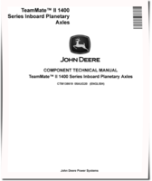 John Deere TeamMate II 1400 Inboard Panetary Axles Component Technical Manual (CTM138619)