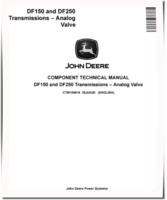 John Deere DF150 and DF250 Transmissions with Analog Valve Component Technical Manual (CTM159619)
