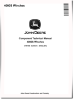 John Deere 4000S Winches Component Technical Manual (CTM166)