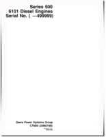 Powertech 6101 (Series 500) Diesel Engines (SN: -499999) Component Technical Manual (CTM20)