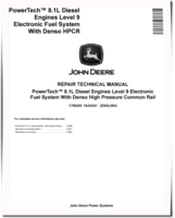 PowerTech 6081 8.1L Diesel Engines Level 9 Electronic Fuel System With Denso High Pressure Common Rail Technical Manual (CTM255)