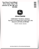 John Deere Two-Piece 730, 733, 735, 740, 745, 750 and 755 Front Wheel Drive Axles Component Technical Manual (CTM412719)