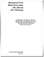 John Deere APL-315, APL-315N, APL-325, APL-325N, APL-345, APL-350 and APL-735 Axles Component Technical Manual (CTM4422)