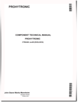 John Deere PROHYTRONIC Electronic Hitch Control System Component Technical Manual (CTM4460)