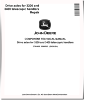 John Deere Drive Axles for 3200 and 3400 telescopic handlers Component Technical Manual (CTM4655)