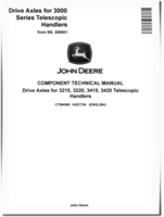 John Deere Drive Axles for 3215, 3220, 3415 and 3420 Telescopic Handlers Component Technical Manual (CTM4999)