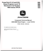 Powertech 4045, 6068 Diesel Engines Level 16 Electronic Fuel System With Denso HPCR Technical Manual (CTM502)