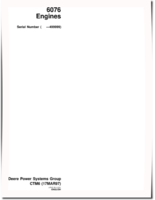PowerTech 6076 Diesel Engines (SN:-499999) Component Technical Manual (CTM6)