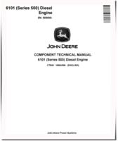 John Deere 6101 10.1L (Series 500) Diesel Engines (SN. from 500000) Engine Technical Manual (CTM61)