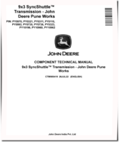 John Deere 9x3 SyncShuttle™ Transmissions Component Technical Manual (CTM900419)