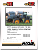 Hagie DPS12, STS10 and STS12 (SN: 019001-019500) Self-Propelled Sprayers Parts Catalog (PM493777)