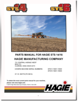 Hagie STS14  and STS16 (SN: 019001-019500) Self-Propelled Sprayers Parts Catalog (PM493778)