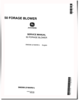 John Deere 50 Forage Blowers Technical Manual (SM2006)