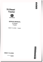 John Deere 70 (SN: 700001-) Diesel Tractors Service Manual (SM2017)