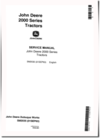 John Deere 2010 Row-Crop Utility Tractors and Hi-Crop Utility Tractors Service Manual (SM2035)