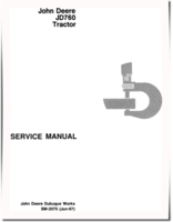 John Deere JD760 Tractors Service Manual (SM2075)