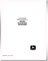 John Deere JD760 Elevating Scrapers Technical Manual (SM2076)