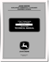 John Deere Z-Trak Z510A and Z520A Zero-Turn Mowers Estate Series Technical Manual (TM101219)