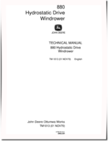 John Deere 880  Hydrostatic Drive Windrowers Technical Manual (TM1013)
