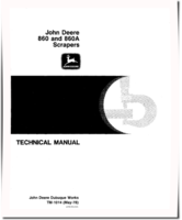 John Deere 860 and 860A Elevating Scrapers Technical Manual (TM1014)