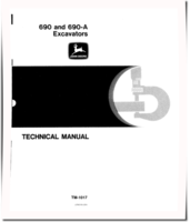 John Deere JD690 and JD690A Crawler Excavators Technical Manual (TM1017)