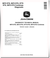 John Deere 9570 STS, 9670 STS, 9770 STS and 9870 STS Combines Diagnostic Manual (TM101819)