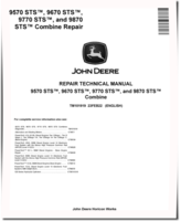 John Deere 9570, 9670, 9770 and 9870 STS™ Combines Repair Manual (TM101919)