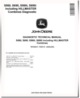 John Deere S560, S560i, S690 and S690i Combines Diagnostic Manual (TM102819)