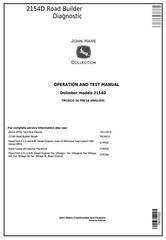 TM10322 - John Deere 2154D Road Builder Diagnostic, Operation and Test Service Manual