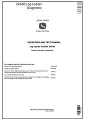 TM10327 - John Deere 2454D Log Loader Diagnostic, Operation and Test Service Manual