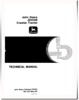 John Deere JD450B Crawler Tractors Technical Manual (TM1033)