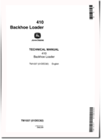 John Deere 410 Backhoe Loaders Technical Manual (TM1037)