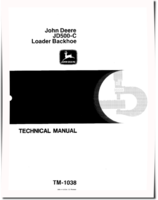 John Deere 500C Backhoe Loaders Technical Manual (TM1038)