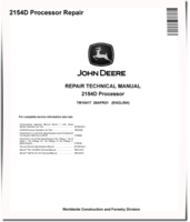John Deere 2154D Processors Repair Manual (TM10417)