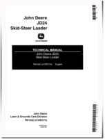 John Deere 24 and JD24 Skid Steer Loaders Technical Manual (TM1042)