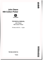 John Deere 499 Cotton Pickers Technical Manual (TM1069)