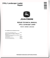 John Deere 210LJ Landscape Loaders Repair Manual (TM10731)