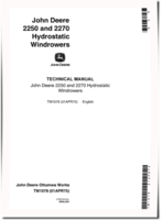 John Deere 2250 and 2270 Self-Propelled Windrowers Technical Manual (TM1078)