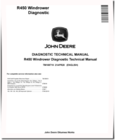 John Deere R450 Self-Propelled Windrowers Diagnostic Manual (TM108719)