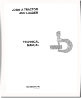 John Deere 301A and JD301A Tractor Loaders Technical Manual (TM1088)