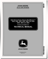 John Deere MowMentum JM26, JM36, JM46, JS26, JS28, JS36, JS38, JS46 and JS48 Walk-Behind Rotary Mowers Technical Manual (TM109519)