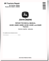 John Deere 8235R, 8260R, 8285R, 8310R, 8335R and 8360R Tractors (SN: 052201-055000; Russia SN: 053100-090000) Repair Manual (TM110319)