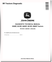 John Deere 9360R, 9410R, 9460R, 9510R and 9560R 4WD Articulated Tractors Diagnostic Manual (TM110619)