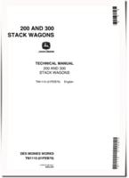 John Deere 200 and 300 Stack Wagons Technical Manual (TM1110)