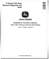 John Deere Twin Row 1700, 1705, 1720 and 1725 Planters Diagnostic Manual (TM111319)