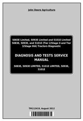 TM112419 - John Deere Tractors 5083E, 5093E, 5101E, including Limited Models Diagnostic Service Manual