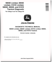 John Deere 5083E, 5083E Limited, 5093E, 5093E Limited, 5101E and 5101E Limited T2/S3 and T3/S3A Tractors Diagnostic Manual (TM112419)