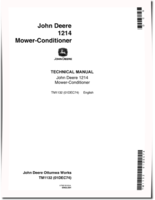 John Deere 1214 Mower-Conditioners Technical Manual (TM1132)